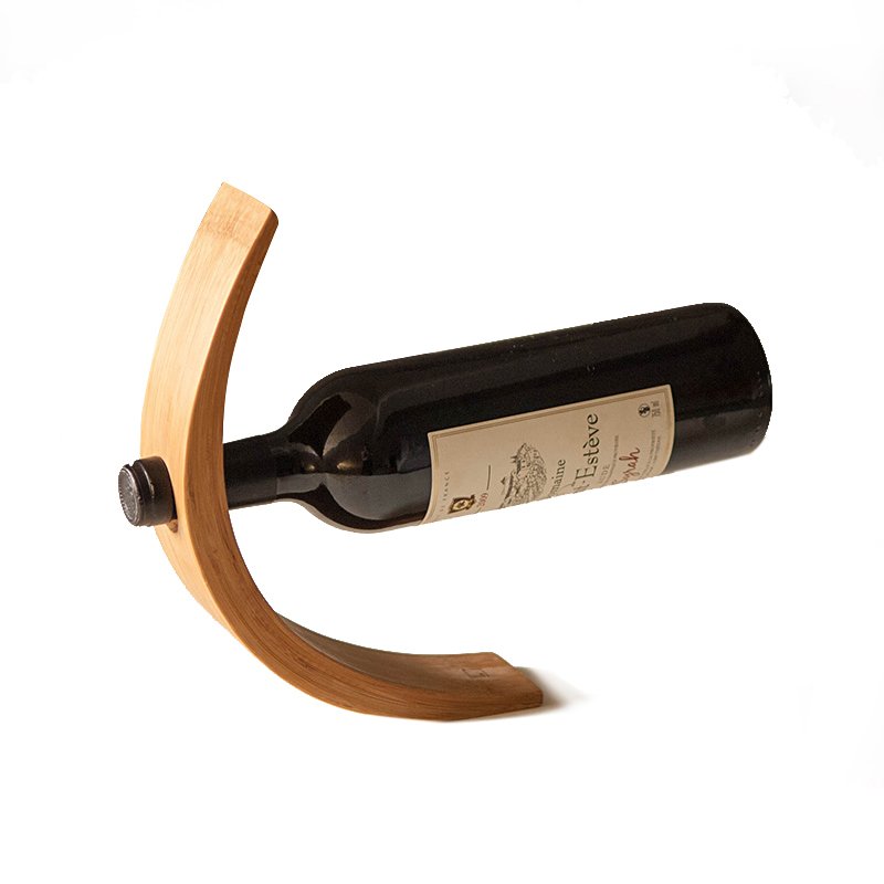 🎋 Gravity Bamboo Bottle Holder → 🍷 Stunning Wine Display → 🏡 For Style-Conscious Hosts → 🌿 Eco Bamboo + Gravity Design → 🍾 Fits Standard Wine Bottles