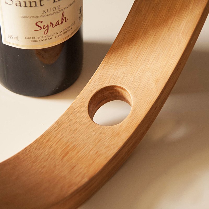 🎋 Gravity Bamboo Bottle Holder → 🍷 Stunning Wine Display → 🏡 For Style-Conscious Hosts → 🌿 Eco Bamboo + Gravity Design → 🍾 Fits Standard Wine Bottles