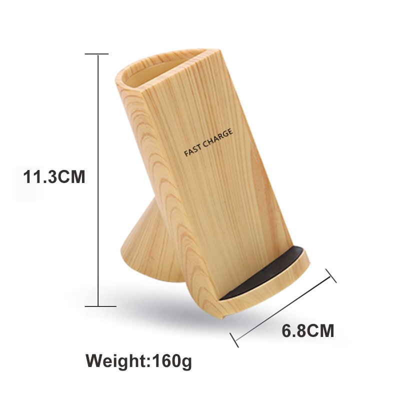 🖊️ Wood Grain Wireless Charging Pen Container | Stylish & Functional Desk Organizer | Efficient Wireless Charging | Eco-Friendly Design | Safe & Durable