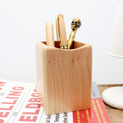 🖊️ Simple Design Wood Pen Container – Sleek Maple Organizer for Modern Desks ✨ – Ideal for Professionals, Students & Creatives 👨‍💼 – Minimalist Charm + Durable Craftsmanship 🌳 – 7.5x7.5x9.8 cm