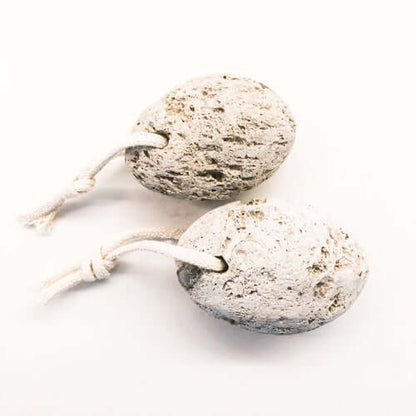 Natural lava stone pumice foot scrubber for effective callus removal and foot care.