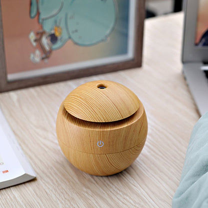 Wood Grain Desktop Humidifier | Compact & Quiet | 🌿💨 Breathe Easy at Work!