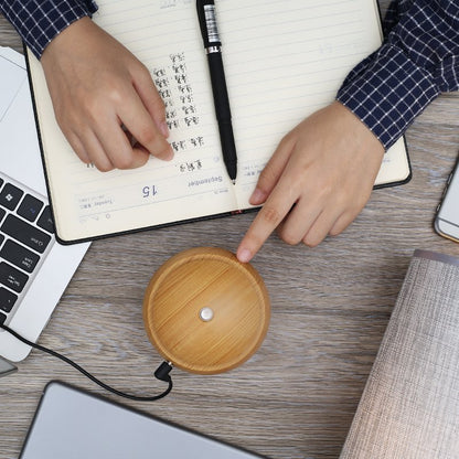 Wood Grain Desktop Humidifier | Compact & Quiet | 🌿💨 Breathe Easy at Work!